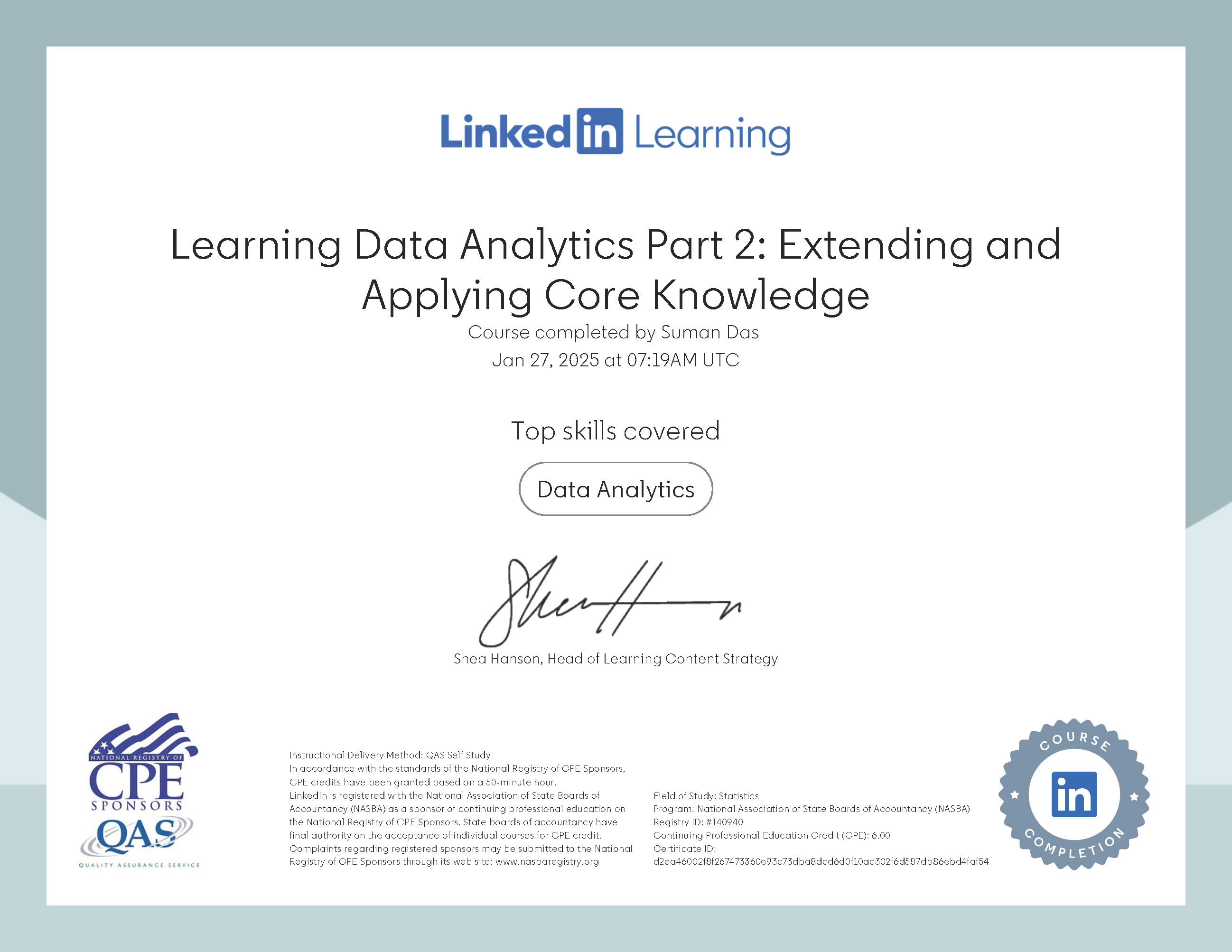 Learning Data Analytics Part 2